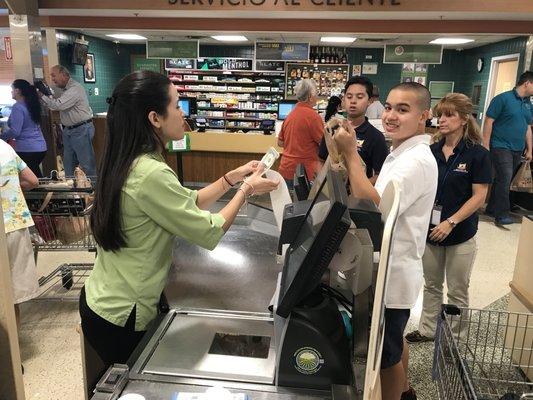 MOT students are learning Life Skills by going to Publix weekly.