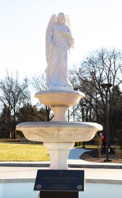 Angel Fountain in front of St. Mary's of the Barrens Church