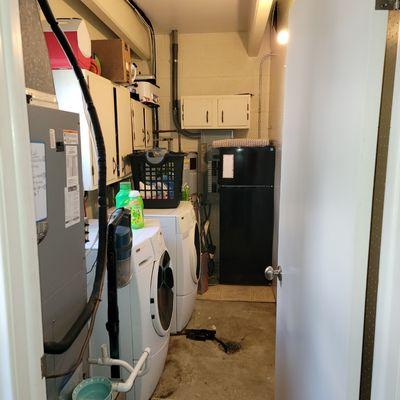 Before laundry room remodel