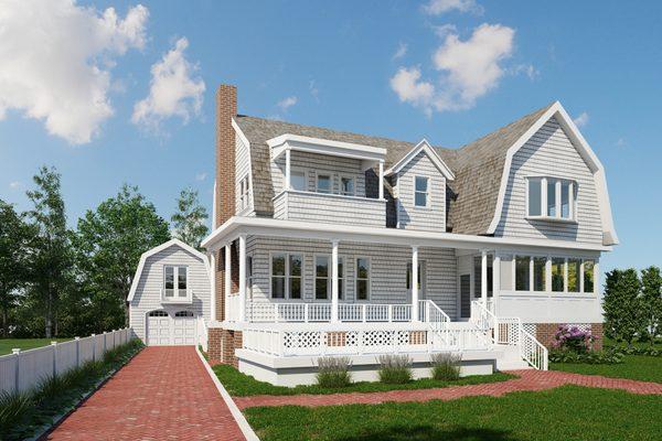 Rendering of new home in Manasquan, New Jersey