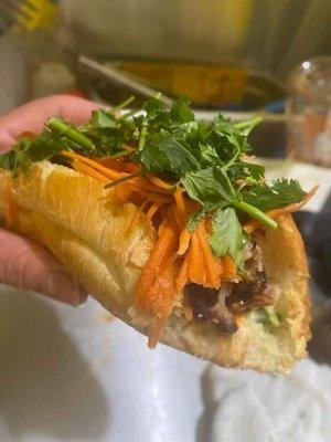 Lemongrass chicken Bahn Mi