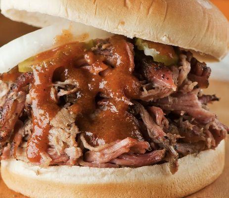 Brisket sandwich.