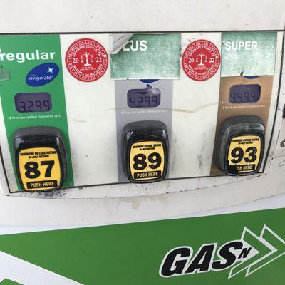 If you select for regular gas you will get charged for the higher Plus price.