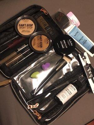 I've never bought so much make up! But it looked nice and don't plan to use it everyday