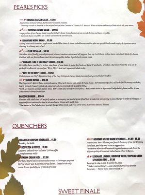 Lunch menu page 2