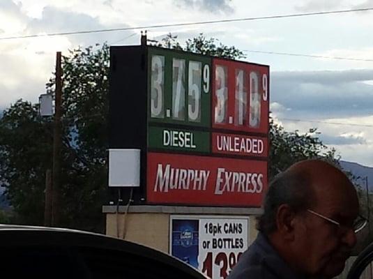 Gas prices always reasonable here