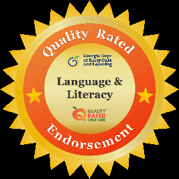 We are a Quality Rated Academy with a very selective endorsement for Language and Literacy.