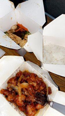 Steamed Rice H8. Triple Delight H9. General Chicken