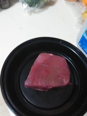 Smelly tuna steak I purchased for 10$ eww