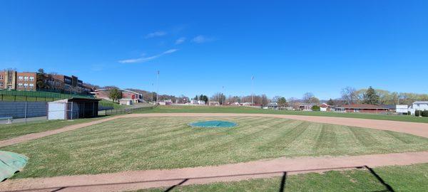 Watervliet high-school thatched and mowed