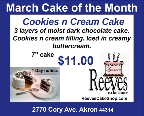 March cake of the month!