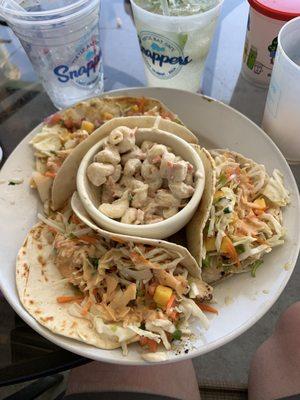 Island Tacos w/ Mac Salad