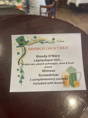 Drinks offered