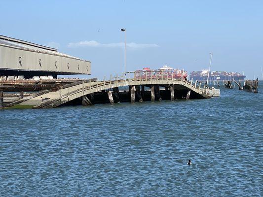 Sunken pier