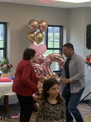 3 generations cutting the rug