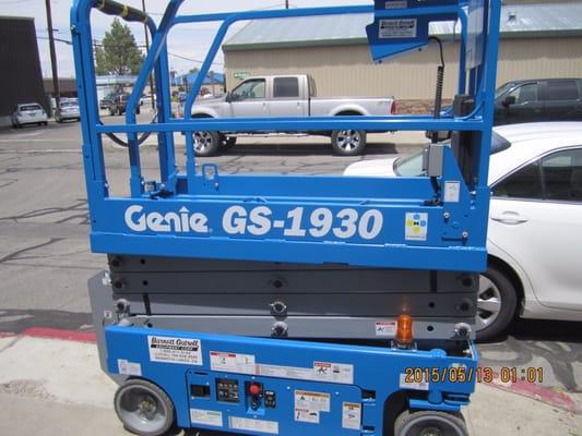 This is a rental tool scissor lift to 24' height electric