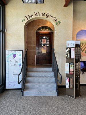 entrance to wine grotto