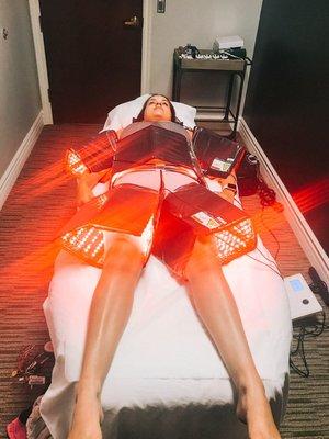 Actual Client on Laser Like Lipo procedure.