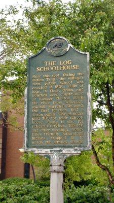 The Log Schoolhouse Marker