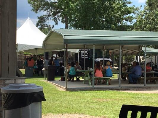 Food truck and seating