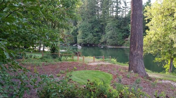 Cabin 13 deck looking downstream