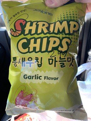 Shrimp potato chips!