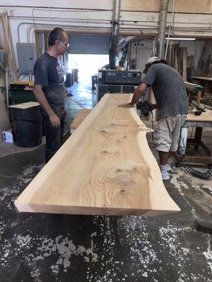 Beautiful job on my live edge desk!