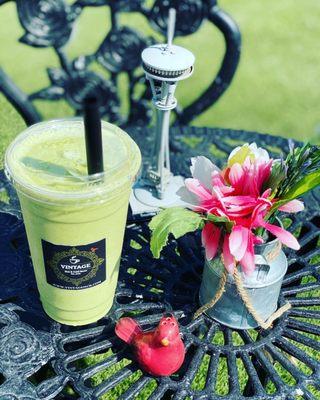 The Emerald Smoothie with matcha