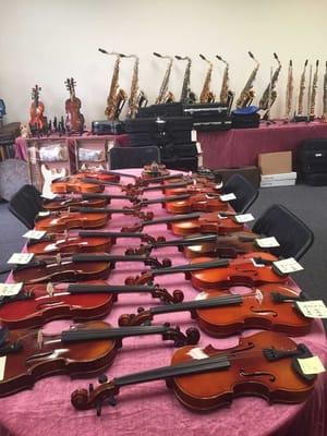 We have many varieties of violins!