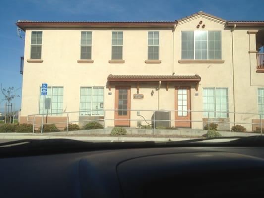 office front door on celebration avenue (West side of the building)