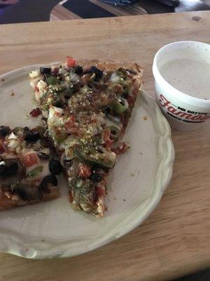 Ranch dressing with Veggie sampler as it's conduit