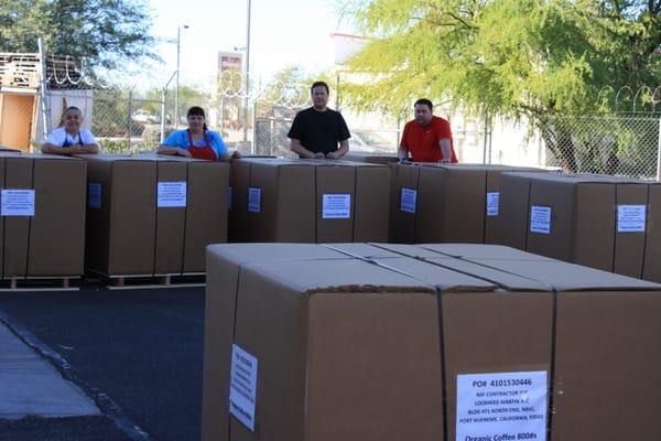 5000 pounds of Arbuckle's French Roast 
 Cafe Femenino headed to Antarctica.