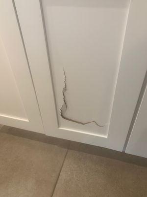 Broken cabinet