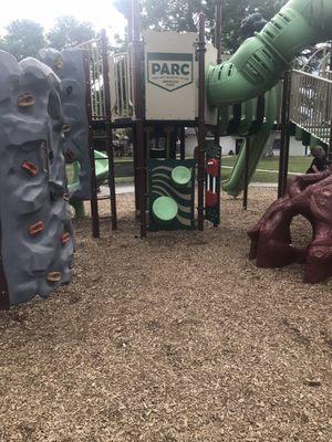 Park outside the library