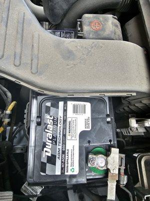 New installed battery