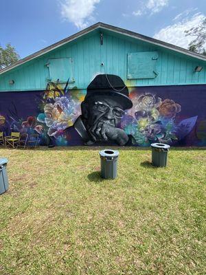 Backyard mural! Just beautiful