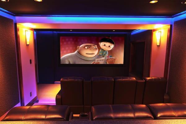 Lighting and lighting controls for home theater