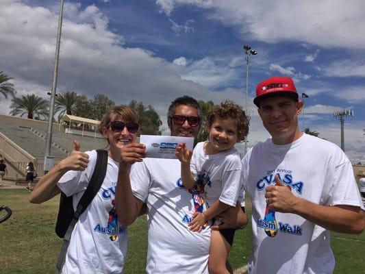 SMG Audio Video raffled off a 55" 4K Smart TV and wall mount installation at the Autism Walk in Palm Desert. Congratulations Ron and family!