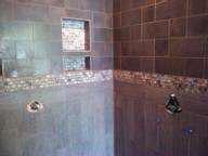 Custom designed tile showers