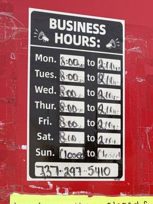 Business hours