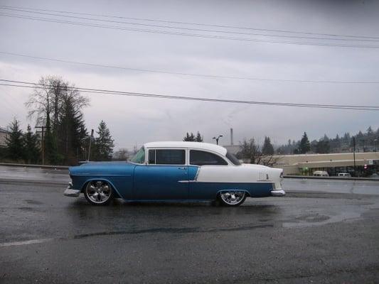 55 Chevrolet air bag suspension