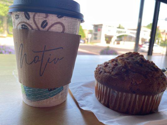 Cappuccino and muffin