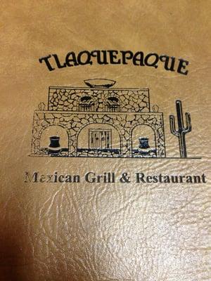 Menu cover