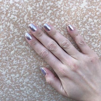 Chrome nails from Mb Nails