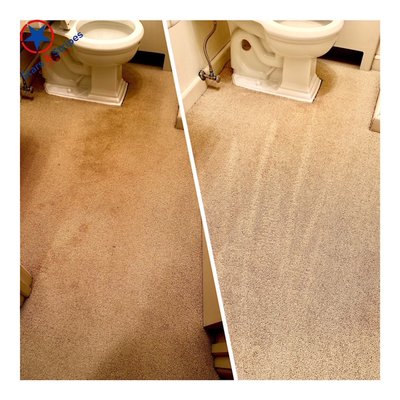 Before and After of a Carpet Cleaning in Wyndham Hills!