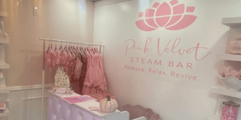 Pink Velvet Steam Bar