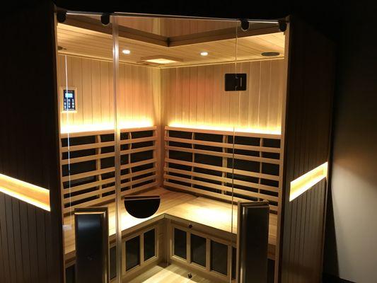 De-stress in our Full Spectrum Infrared Sauna.