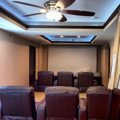 Indirect Lighting / Ceiling Fan / Recessed Lights / Home Theater