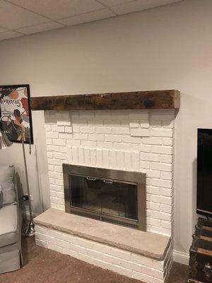 Reclaimed beam mantle