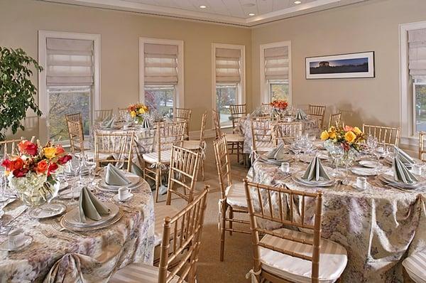 Event space can be set for a seated dinner for more than 80.